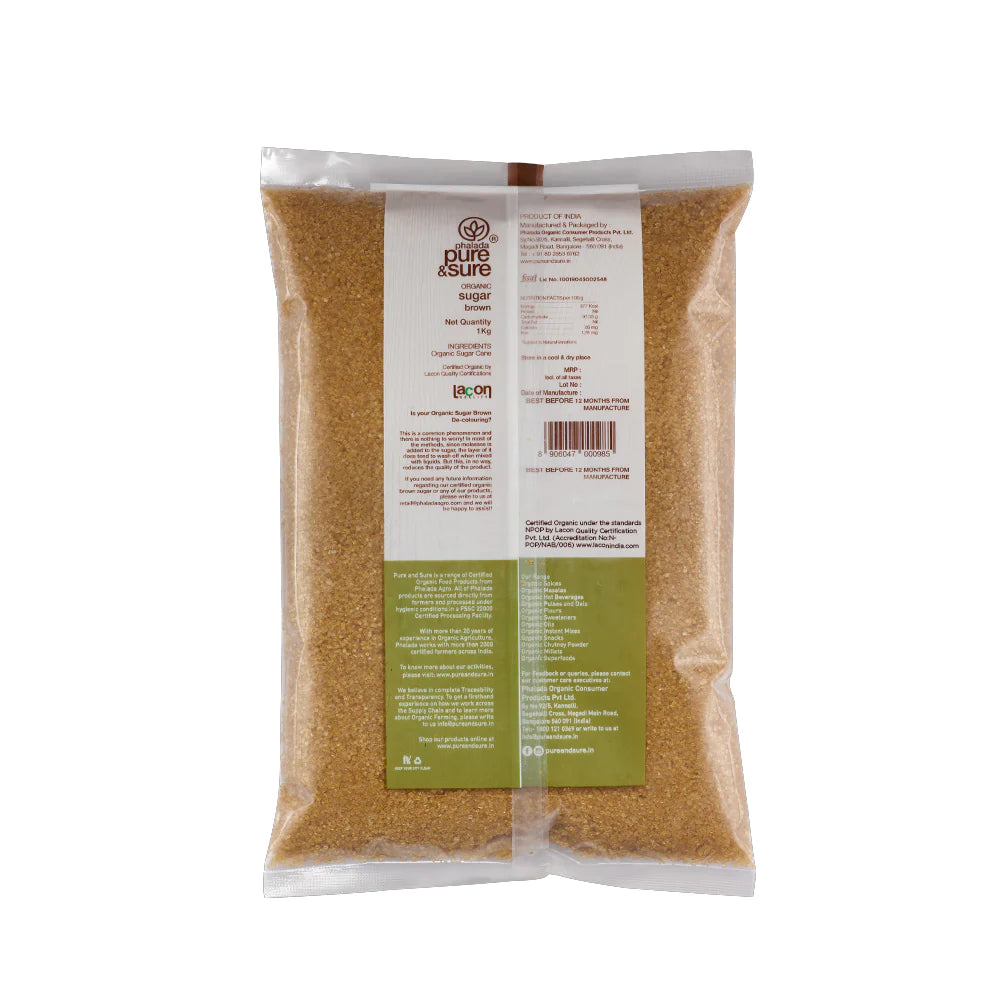 Pure and Sure - Organic Sugar Brown - 1 kg