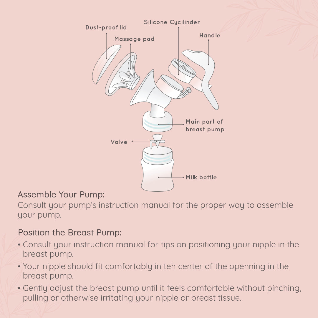 Pee Safe Manual Breast Pump For Nursing Mothers