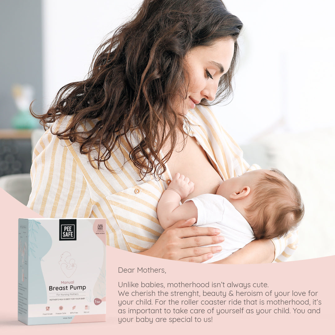 Pee Safe Manual Breast Pump For Nursing Mothers
