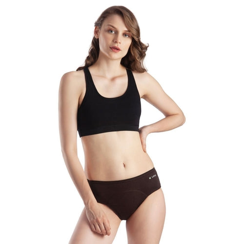 Lavos Performance - No Stain Period Panty - Gun Metal - L