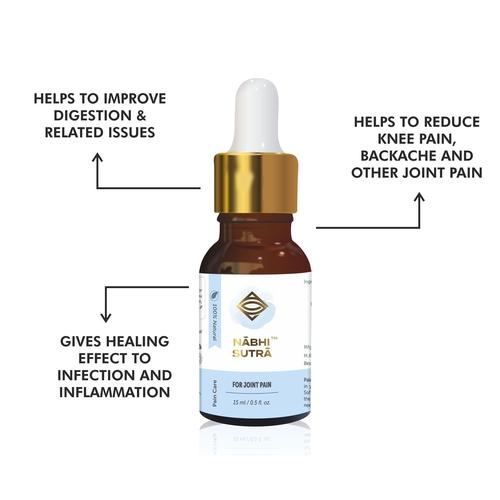 Nabhi Sutra Pure Ayurvedic belly button oil for Pain Relief Body, Back, Knee and Legs, all joints pain relief