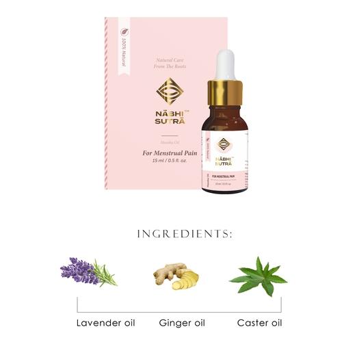 Nabhi Sutra Pure Ayurvedic belly button oil for Menstrual Pain relief