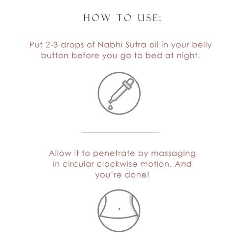 Nabhi Sutra Pure Ayurvedic belly button oil for Menstrual Pain relief