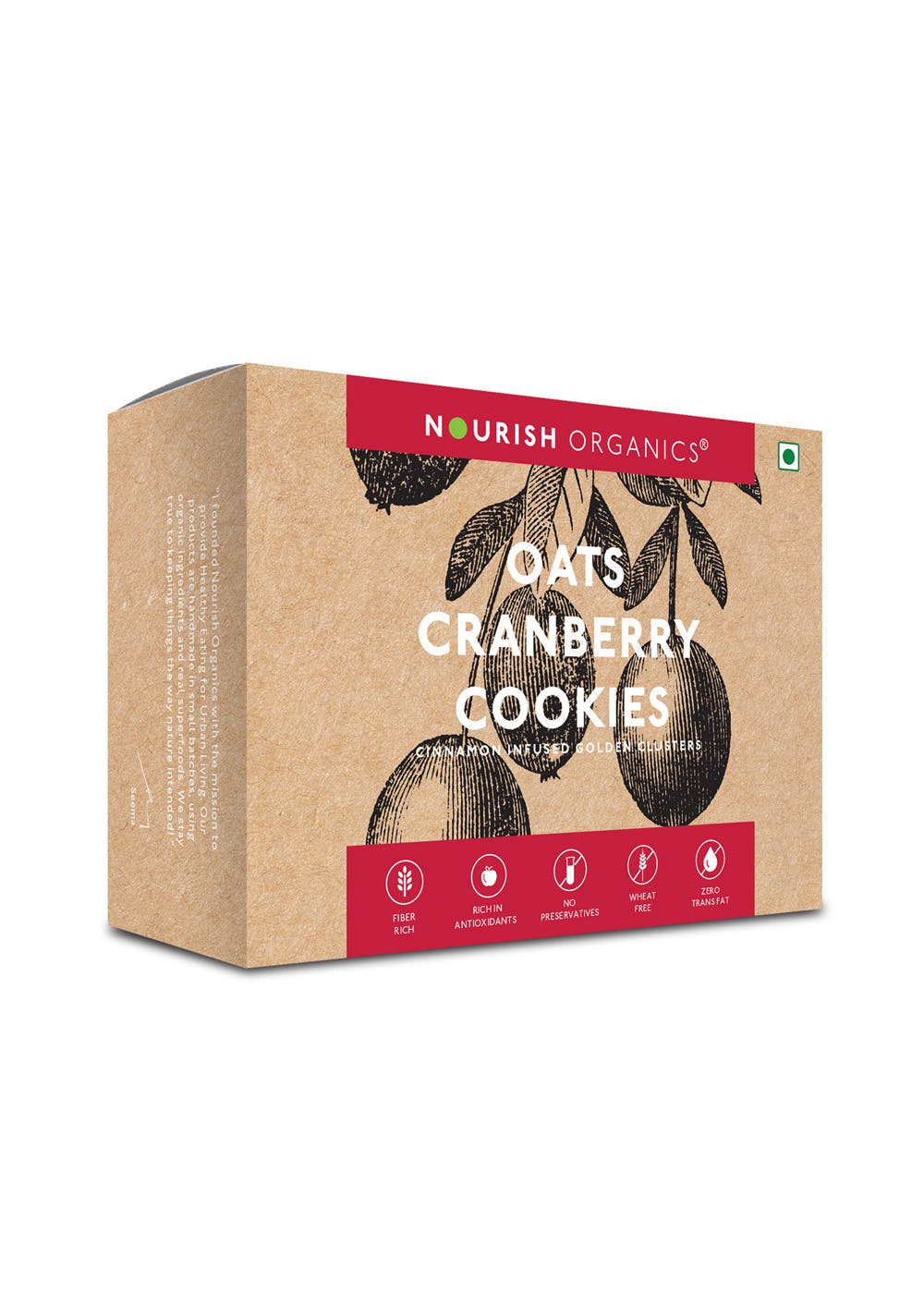 Nourish Organics Oats Cranberry Cookies