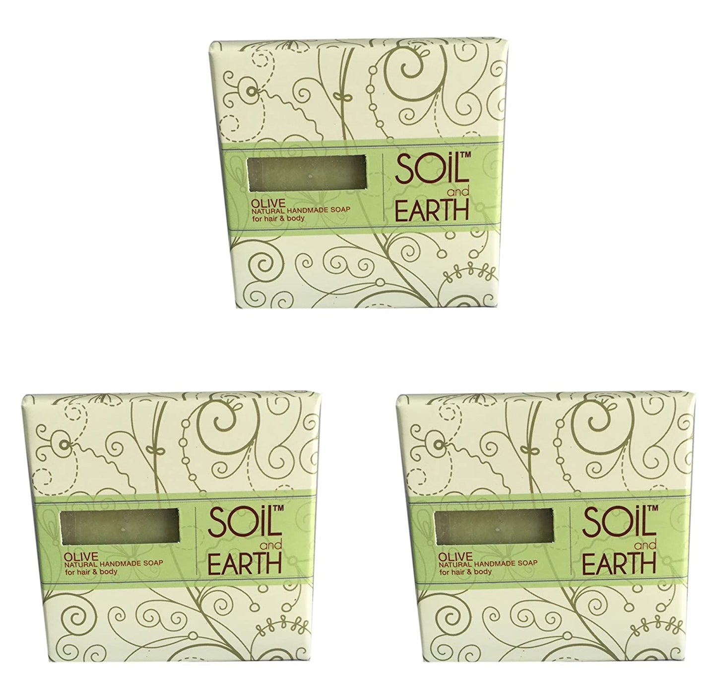 SOIL AND EARTH NATURAL HANDMADE SOAP- OLIVE COLD-PRESSED