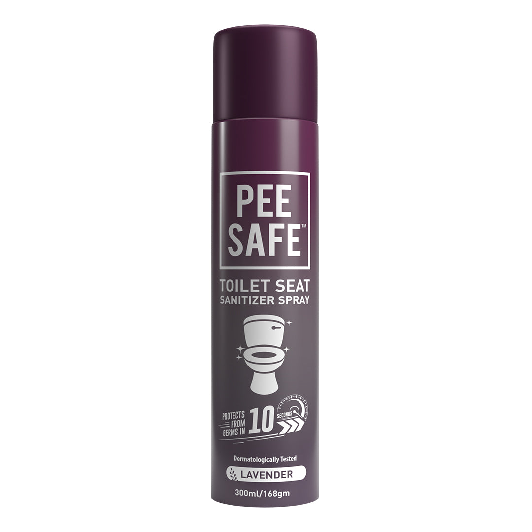 Pee Safe - Toilet Seat Sanitizer Spray 300 ML Washroom Pack - Lavender