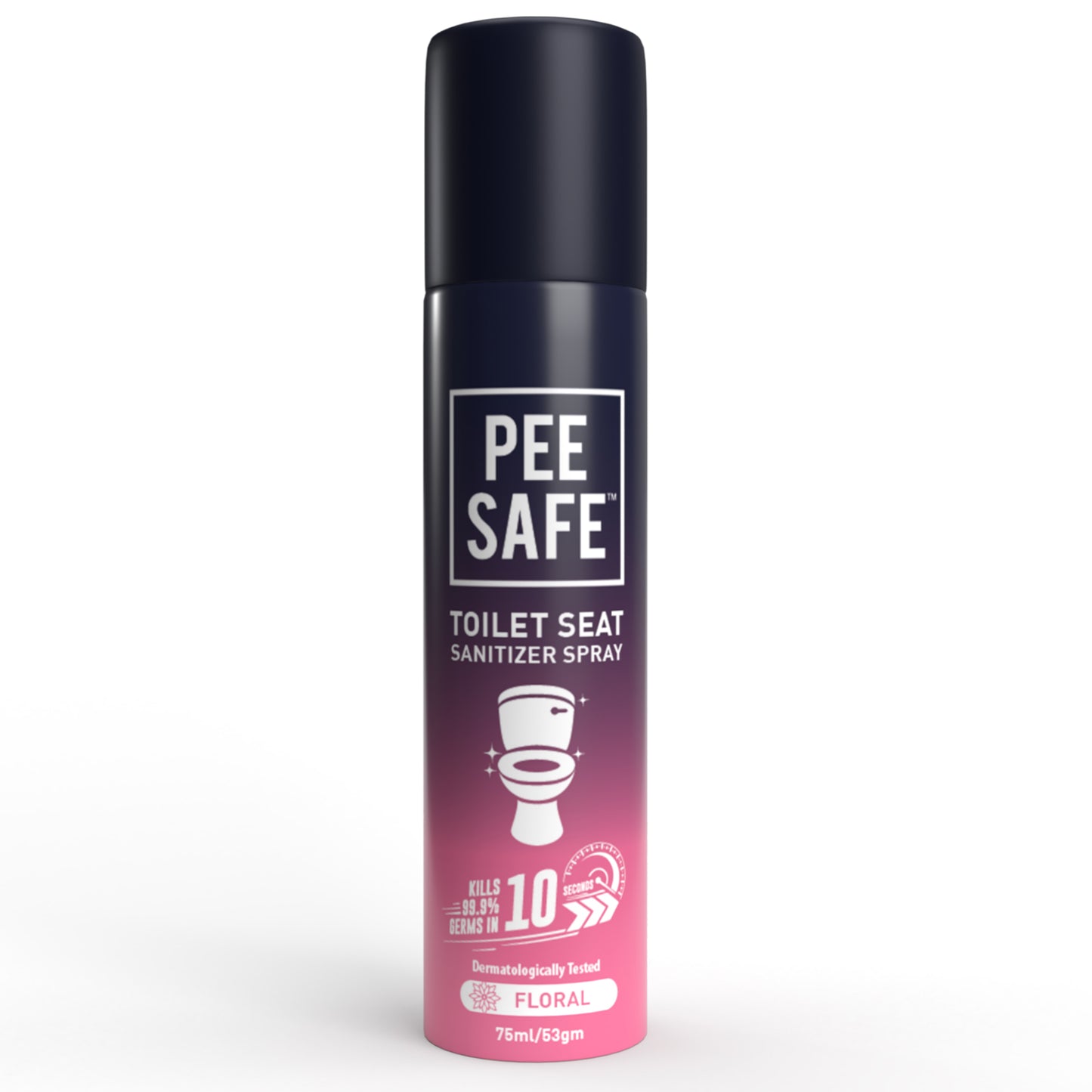 Pee Safe - Toilet Seat Sanitizer Spray 75 ML Floral (Pack of 3)