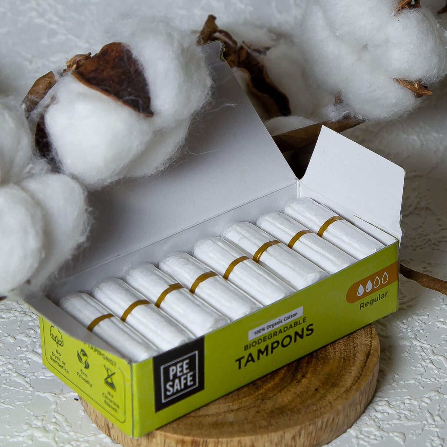 Pee Safe Organic Cotton Tampon (Regular)