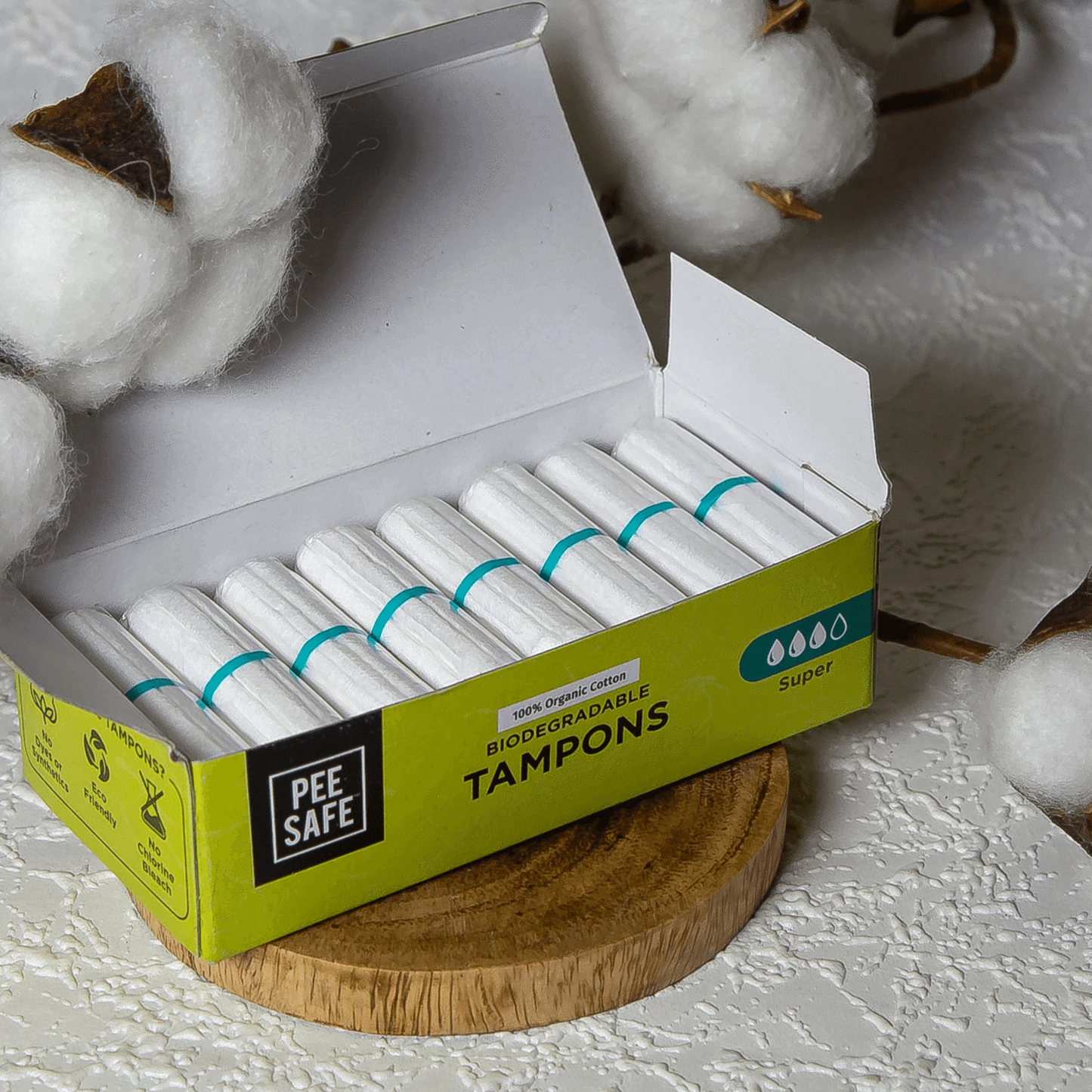 Pee Safe Organic Cotton Tampon (Super plus)