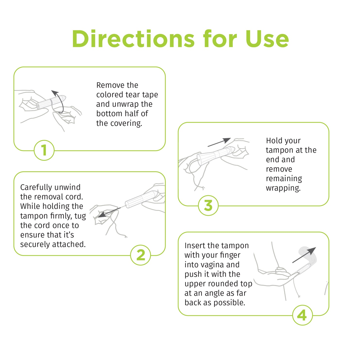 Pee Safe Organic Cotton Tampon (Super plus)