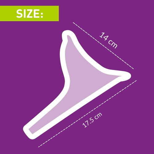 Peebuddy Stand and Pee Reusable Portable Urination Funnel for Women - 1 Unit, Help During Arthritis, Pregnancy & Road Trip, No More Squates