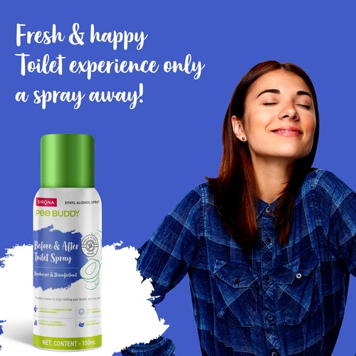 PeeBuddy Toilet Seat Deodorizer and Disinfectant Spray - 100ml