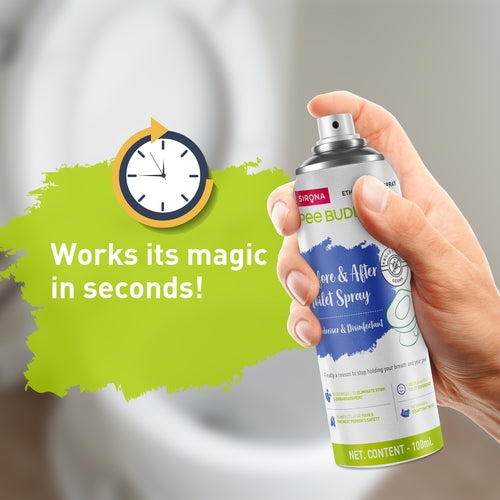 PeeBuddy Toilet Seat Deodorizer and Disinfectant Spray - 100ml