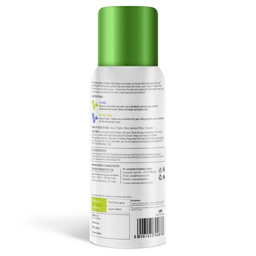PeeBuddy Toilet Seat Deodorizer and Disinfectant Spray - 100ml