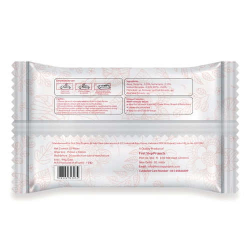 Sirona Intimate Wet Wipes - 50 Wipes (5 Pack -10 Wipes Each)