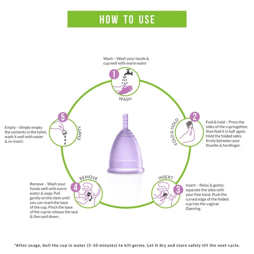 Sirona Reusable Menstrual Cup for Women - Large Size, Ultra Soft, Odour and Rash Free, No Leakage, Protection for Up to 10-12 Hours, FDA Approved