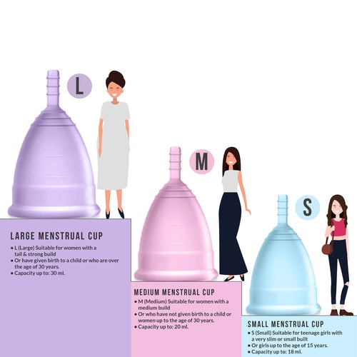 Sirona Reusable Menstrual Cup for Women - Large Size, Ultra Soft, Odour and Rash Free, No Leakage, Protection for Up to 10-12 Hours, FDA Approved