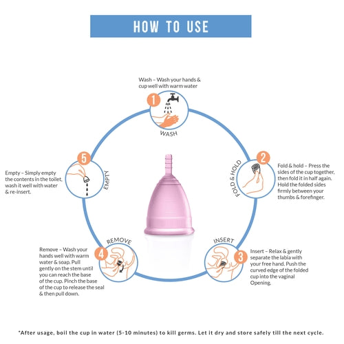 Sirona Reusable Menstrual Cup for Women - Medium Size, Ultra Soft, Odour and Rash Free, No Leakage, Protection for Up to 10-12 Hours, FDA Approved