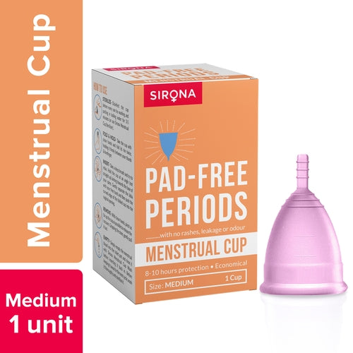 M Cup Reusable Menstrual Cup made of FDA approved Medicated Silicone, No  Smell/itching/Rashes