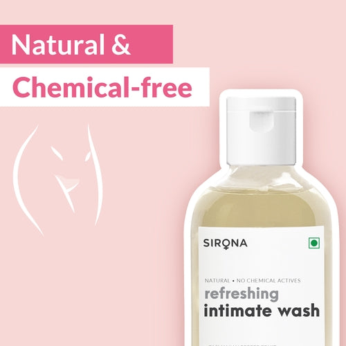 Sirona Natural pH balanced Intimate Wash - 200ml, with 5 Magical Herbs & No Chemical Actives