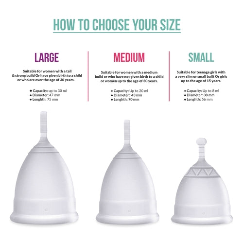 Sirona Reusable Menstrual Cup for Women - Small Size, Ultra Soft, Odour & Rash Free, No Leakage, Protection For Upto 10-12 Hours, FDA Approved