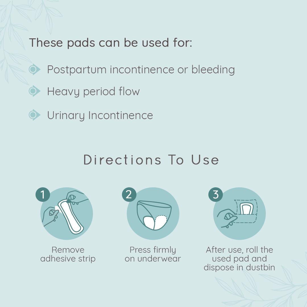 Pee Safe Disposable Maternity Pads ,480 mm (Pack of 8)