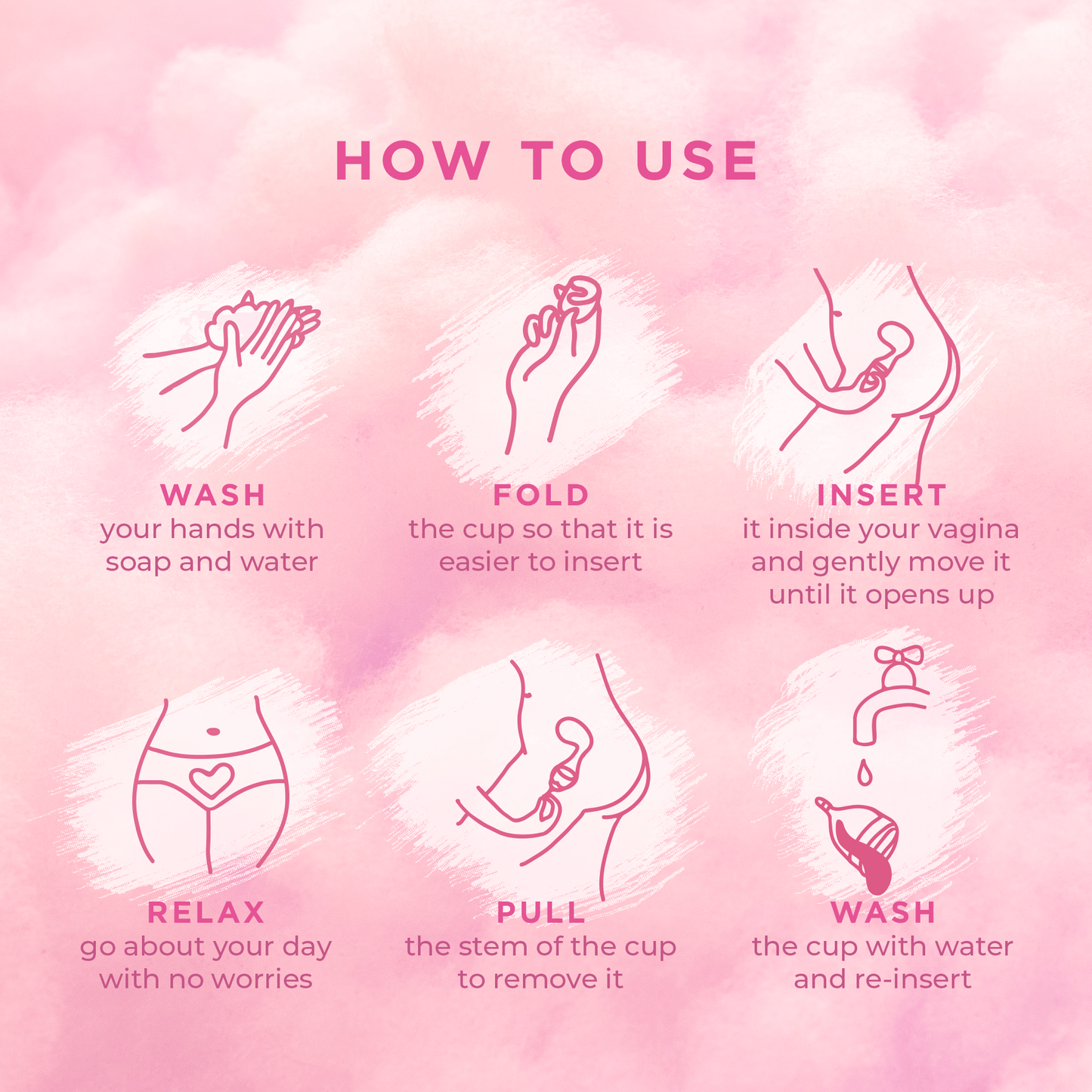 Pee Safe Reusable Menstrual Cup with Medical Grade Silcone for Women - Large