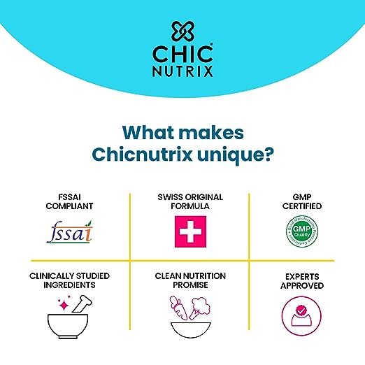 Chicnturix Mighty Collagen – With 8g Japanese Marine Collagen Peptides + 2mg Astaxanthin | Youthful Skin, Healthy Bones & Joints | 25 Servings