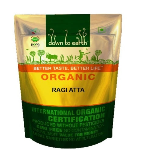 Organic Ragi Atta (500 gm) Down to Earth