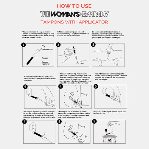 The Woman's Company Tampons with Applicator- Pack -16