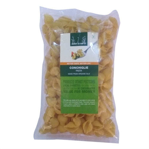 Organic Wheat flour Conchiglie / Cocciolette Pasta 500g by Down to Earth