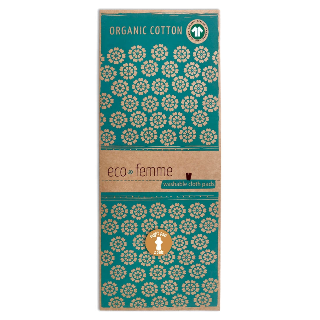 Eco Femme Foldable Pad - Vibrant Organic Twin pack