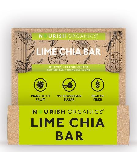 Nourish Organics Lime Chia Bar