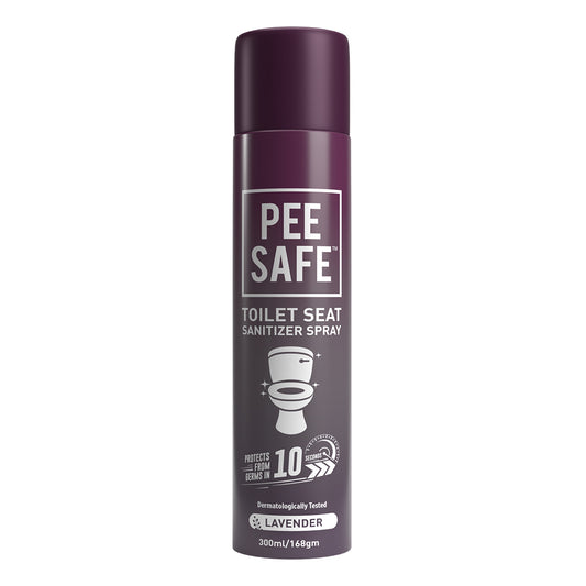 Pee Safe - Toilet Seat Sanitizer Spray 300 ML Washroom Pack - Lavender