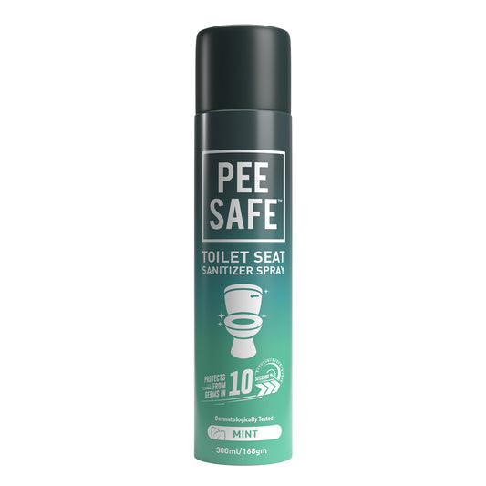 Pee Safe - Toilet Seat Sanitizer Spray 300 ML Washroom Pack - Mint