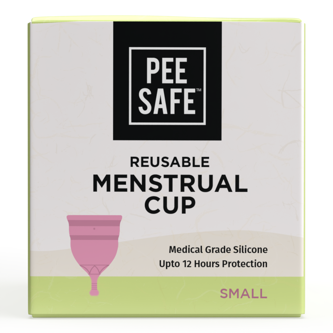 Pee Safe Reusable Menstrual Cup with Medical Grade Silcone for Women - Small