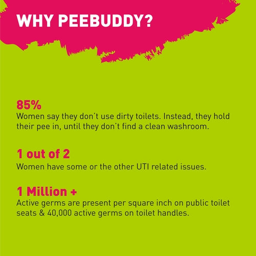 PeeBuddy Stand & Pee Disposable Female Urination Device - 10 Funnels, Help During Arthritis, Pregnancy & Road Trip, No More Squates
