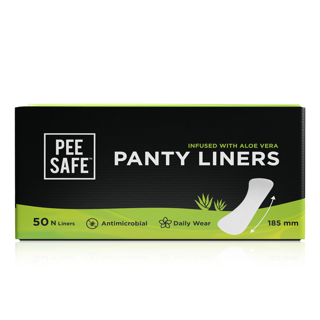 Pee Safe Aloe Vera Panty Liners - Pack of 50