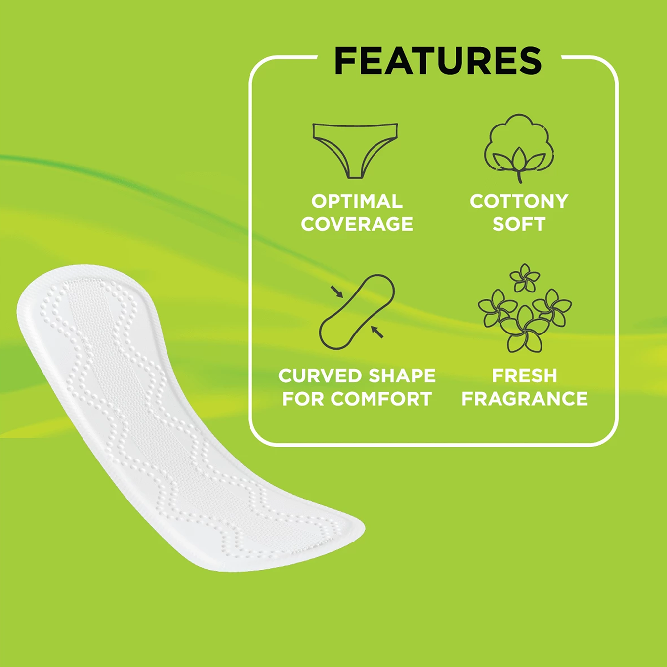 Pee Safe Aloe Vera Panty Liners - Pack of 50