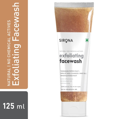 Sirona Natural Herbal Face Wash with 5 Magical Herbs - 125ml, To Help Reduce Blemishes, Fight Acne