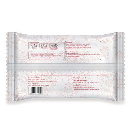 Sirona Intimate Wet Wipes - 50 Wipes (5 Pack -10 Wipes Each)