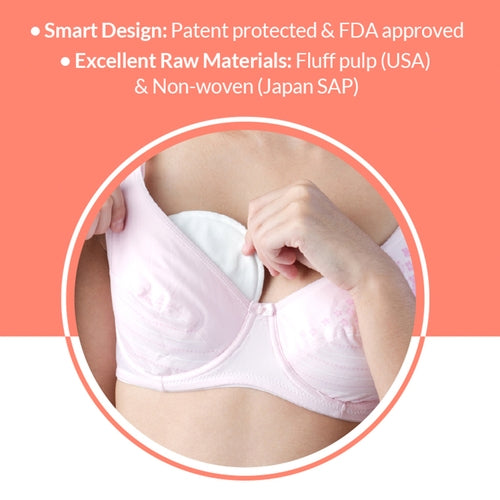 Sirona Premium Disposable Maternity and Nursing Breast Pads for Women - 12 Pads