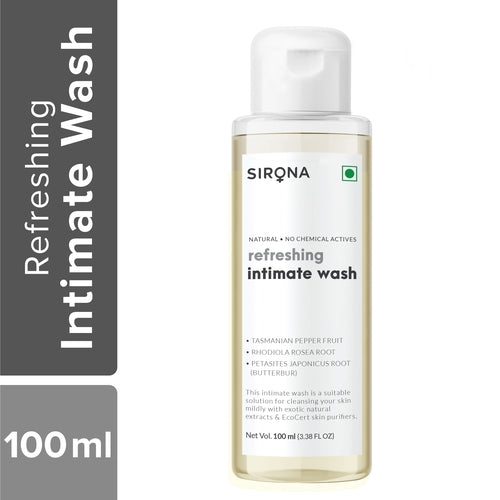 Sirona Natural Refreshing Intimate Wash - 100ml, with 5 Magical Herbs for Women