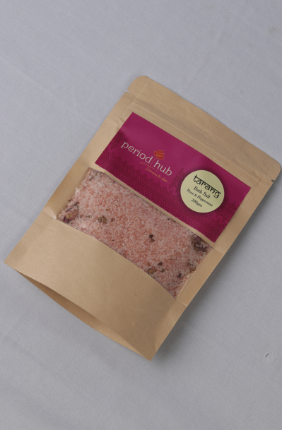 Tarang Bath Salt Rose & Peppermint by Period Hub