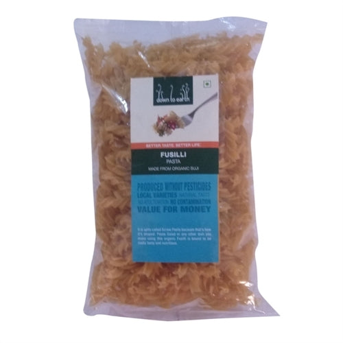 Organic Wheat flour Fusilli Pasta 250g by Down to Earth