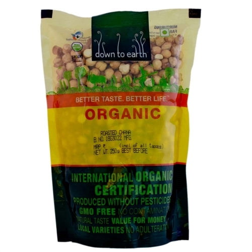 Organic Roasted Chana 500 g by Down to Earth
