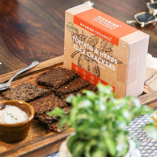 Nourish Organics Tomato & Herbs Flax Crackers